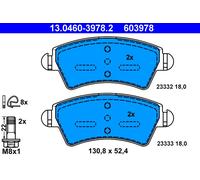 ATE 13.0460-3978.2 Kit de plaquettes de frein, frein à disque pour CITROËN,PEUGE