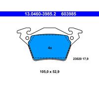 ATE 13.0460-3985.2 Kit de plaquettes de frein, frein à disque pour MERCEDES-BENZ