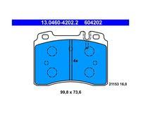 ATE 13.0460-4202.2 Plaquettes / Sabots de Frein Avant pour Mercedes-Benz C124
