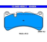 Jeu de plaquettes de frein ATE 13.0460-4806.2, avant