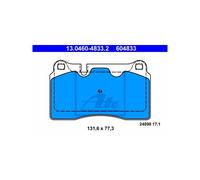 ATE Jeu de plaquettes de frein 13.0460-4833.2 Avant pour VW, Audi, SEAT, CUPRA