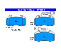 ATE 13.0460-4853.2 Plaquettes / Sabots de Frein Avant pour Alfa Abarth