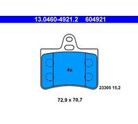 ATE 13.0460-4921.2 Kit de plaquettes de frein, frein à disque pour CITROËN