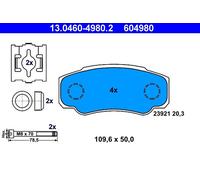 ATE 13.0460-4980.2 Kit de plaquettes de frein, frein à disque pour CITROËN,FIAT,