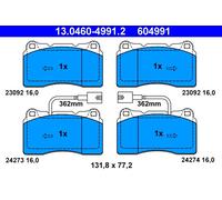 ATE 13.0460-4991.2 Kit de plaquettes de frein, frein à disque pour ALFA ROMEO