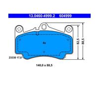 ATE 13.0460-4999.2 Plaquettes / Sabots de Frein Avant pour Porsche 911