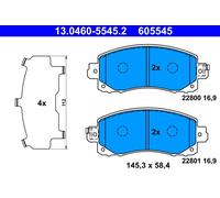ATE 13.0460-5545.2 Kit de plaquettes de frein, frein à disque pour SUBARU