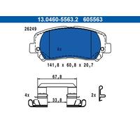 Plaquettes de frein 13.0460-5563.2 ATE pour JEEP CHEROKEE CHEROKEE VAN
