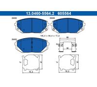 ATE Kit de plaquettes de frein 13.0460-5564.2 Frein à disque pour HYUNDAI TUCSON 2 2021-
