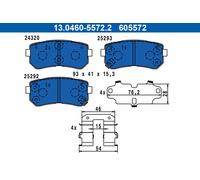 ATE 13.0460-5572.2 Kit de plaquettes de frein, frein à disque pour HYUNDAI,KIA