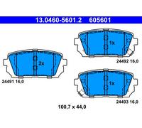 ATE 13.0460-5601.2 Kit de plaquettes de frein, frein à disque pour KIA