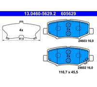 ATE 13.0460-5629.2 Kit de plaquettes de frein, frein à disque pour JEEP