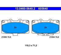 ATE 13.0460-5640.2 Kit de plaquettes de frein, frein à disque pour SUBARU