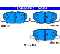 Jeu de plaquettes de frein ATE 13.0460-5654.2, arrière