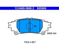 ATE 13.0460-5666.2 Kit de plaquettes de frein, frein à disque pour LEXUS