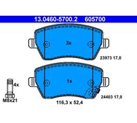 ATE 13.0460-5700.2 Kit de plaquettes de frein, frein à disque pour OPEL,SUZUKI,V