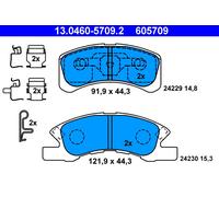 ATE 13.0460-5709.2 Kit de plaquettes de frein, frein à disque pour DAIHATSU,MITS
