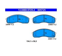 ATE 13.0460-5725.2 Plaquettes / Sabots de Frein Avant pour Kia Carnaval I