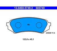 ATE 13.0460-5749.2 Kit de plaquettes de frein, frein à disque pour LEXUS,TOYOTA