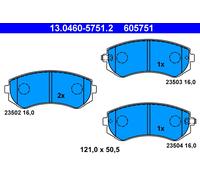 ATE 13.0460-5751.2 Kit de plaquettes de frein, frein à disque pour NISSAN