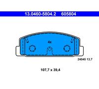 ATE 13.0460-5804.2 Kit de plaquettes de frein, frein à disque pour MAZDA