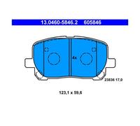 ATE 13.0460-5846.2 Plaquettes / Sabots de Frein Avant pour Toyota Avensis Verso