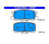 ATE 13.0460-5855.2 Plaquettes de Frein Arrière pour Chrysler Sebring Citroën