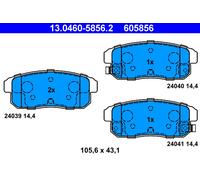 ATE Plaquettes de frein 13.0460-5856.2 pour Suzuki Mazda