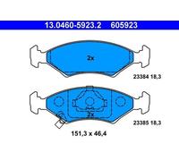 ATE 13.0460-5923.2 Plaquettes de freins Avant pour KIA SHUMA (FB) SEPHIA (FA)
