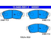 ATE 13.0460-5951.2 Kit de plaquettes de frein, frein à disque pour TOYOTA