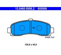 ATE 13.0460-5956.2 Kit de plaquettes de frein, frein à disque pour NISSAN
