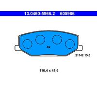 ATE 13.0460-5966.2 Kit de plaquettes de frein, frein à disque pour SUZUKI