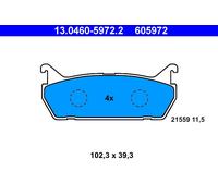 ATE 13.0460-5972.2 Kit de plaquettes de frein, frein à disque pour DAIHATSU,MAZD