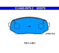 ATE 13.0460-5979.2 Kit de plaquettes de frein, frein à disque pour MAZDA