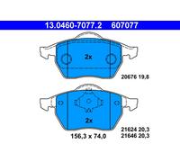 ATE 13.0460-7077.2 Kit de plaquettes de frein, frein à disque pour ,AUDI,VW