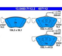 ATE 13.0460-7112.2 Kit de plaquettes de frein, frein à disque pour ALFA ROMEO