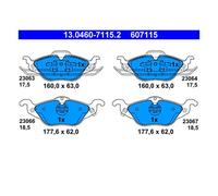 ATE 13.0460-7115.2 Plaquettes / Sabots de Frein Avant pour Opel Astra G Cc