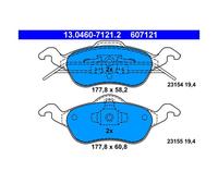 ATE 13.0460-7121.2 Plaquettes / Sabots de Frein Avant pour Ford Focus