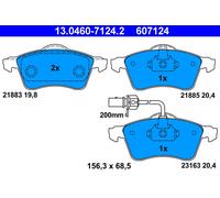 ATE 13.0460-7124.2 Kit de plaquettes de frein, frein à disque pour VW