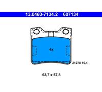 ATE 13.0460-7134.2 Kit de plaquettes de frein, frein à disque pour PEUGEOT