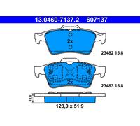 ATE 13.0460-7137.2 Kit de plaquettes de frein, frein à disque pour ,NISSAN,RENAU