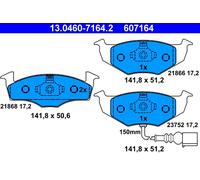 ATE 13.0460-7164.2 Kit de plaquettes de frein, frein à disque pour SKODA,VW