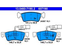 ATE 13.0460-7190.2 Kit de plaquettes de frein, frein à disque pour VW