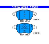 ATE 13.0460-7202.2 Kit de plaquettes de frein, frein à disque pour PEUGEOT