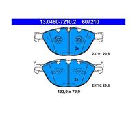 ATE 13.0460-7210.2 Plaquettes / Sabots de Frein Avant pour BMW E60