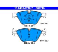 ATE 13.0460-7216.2 Kit de plaquettes de frein, frein à disque pour ,BMW