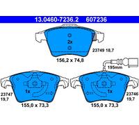 ATE 13.0460-7236.2 Kit de plaquettes de frein, frein à disque pour VW