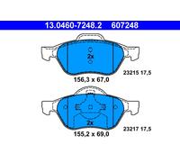 ATE 13.0460-7248.2 Kit de plaquettes de frein, frein à disque pour RENAULT