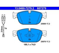 ATE 13.0460-7279.2 Kit de plaquettes de frein, frein à disque pour CITROËN,DS,PE