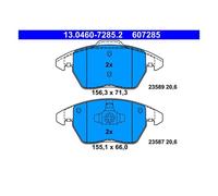 Jeu de plaquettes de frein ATE 13.0460-7285.2, avant